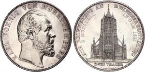 2 Thaler Kingdom of Württemberg (1806-1918) Silver Charles I of Württemberg