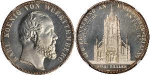 2 Thaler Kingdom of Württemberg (1806-1918) Silver Charles I of Württemberg