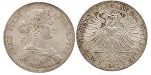 2 Thaler States of Germany Silver 
