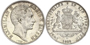 2 Thaler Electorate of Bavaria (1623 - 1806) 銀 Maximilian II Emanuel, Elector of Bavaria