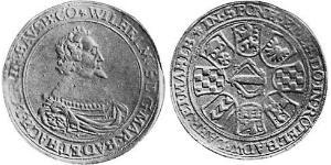2 Thaler Margraviate of Baden (1112 - 1803) 銀 