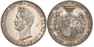2 Thaler Principality of Reuss-Greiz (1778 - 1918) 銀 亨利二十世 (羅伊斯-格賴茨)