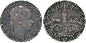 2 Thaler 奧地利帝國 (1804 - 1867) 銀 弗朗茨·约瑟夫一世 (1830 - 1916)