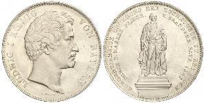 2 Thaler 巴伐利亞王國 (1806 - 1918) 銀 路德维希一世 (巴伐利亚)