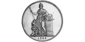 2 Thaler 巴伐利亞王國 (1806 - 1918) 銀 马克西米利安二世 (巴伐利亚国王)