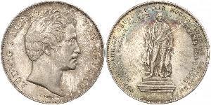 2 Thaler 巴伐利亞王國 (1806 - 1918) 銀 路德维希一世 (巴伐利亚)