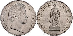 2 Thaler 巴伐利亞王國 (1806 - 1918) 銀 路德维希一世 (巴伐利亚)