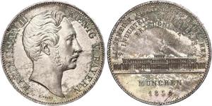 2 Thaler 巴伐利亞王國 (1806 - 1918) 銀 马克西米利安二世 (巴伐利亚国王)