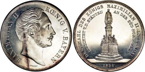 2 Thaler 巴伐利亞王國 (1806 - 1918) 銀 马克西米利安二世 (巴伐利亚国王)