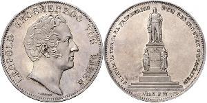 2 Thaler 巴登大公國 (1806 - 1918) 銀 利奥波德 (巴登)