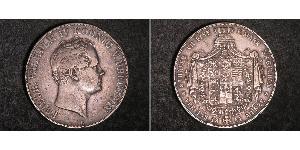 2 Thaler 普魯士王國 (1701 - 1918) 銀 腓特烈·威廉四世 (1795 - 1861)