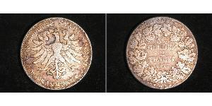 2 Thaler 法蘭克福自由市 銀 
