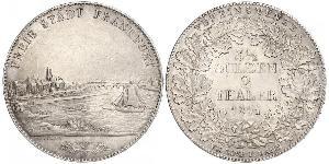 2 Thaler 法蘭克福自由市 銀 