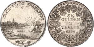 2 Thaler 法蘭克福自由市 銀 