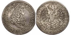 2 Thaler 神圣罗马帝国 (962 - 1806) 銀 利奥波德一世 (神圣罗马帝国)(1640-1705)