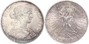 2 Thaler 联邦州 (德国) 銀 
