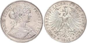 2 Thaler 联邦州 (德国) 銀 