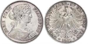 2 Thaler 联邦州 (德国) 銀 