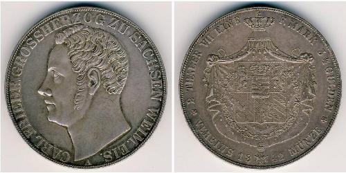 2 Thaler 萨克森-科堡-哥达 (1826 - 1918) 銀 