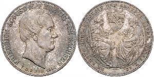 2 Thaler 萨克森王国 (1806 - 1918) 銀 弗里德里希·奥古斯特二世