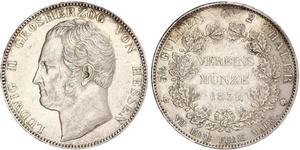 2 Thaler 黑森-达姆施塔特 (1806 - 1918) 銀 路德维希二世 (黑森大公)