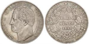 2 Thaler 黑森-达姆施塔特 (1806 - 1918) 銀 路德维希二世 (黑森大公)