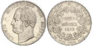 2 Thaler 黑森-达姆施塔特 (1806 - 1918) 銀 路德维希二世 (黑森大公)