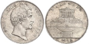 2 Thaler / 3.5 Gulden Royaume de Bavière (1806 - 1918) Argent Louis Ier de Bavière(1786 – 1868)