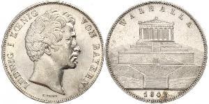 2 Thaler / 3.5 Gulden Royaume de Bavière (1806 - 1918) Argent Louis Ier de Bavière(1786 – 1868)