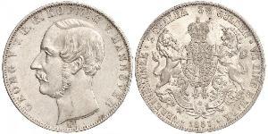 2 Thaler / 3.5 Gulden Royaume de Hanovre (1814 - 1866) Argent Georges V de Hanovre (1819 - 1878)