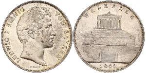 2 Thaler / 3.5 Gulden Regno di Baviera (1806 - 1918) Argento Ludovico I di Baviera (re)(1786 – 1868)