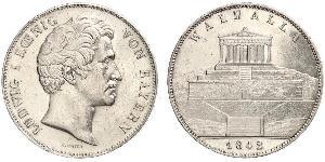 2 Thaler / 3.5 Gulden Regno di Baviera (1806 - 1918) Argento Ludovico I di Baviera (re)(1786 – 1868)