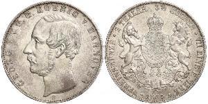 2 Thaler / 3.5 Gulden Regno di Hannover (1814 - 1866) Argento Giorgio V di Hannover (1819 - 1878)