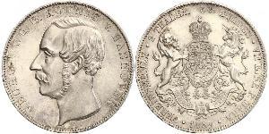 2 Thaler / 3.5 Gulden Regno di Hannover (1814 - 1866) Argento Giorgio V di Hannover (1819 - 1878)