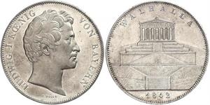 2 Thaler / 3.5 Gulden Königreich Bayern (1806 - 1918) Silber Ludwig I. (Bayern)(1786 – 1868)