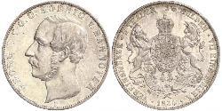 2 Thaler / 3.5 Gulden Königreich Hannover (1814 - 1866) Silber Georg V. (Hannover) (1819 - 1878)