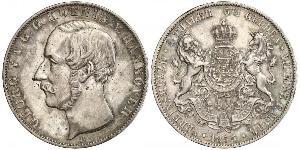 2 Thaler / 3.5 Gulden Königreich Hannover (1814 - 1866) Silber Georg V. (Hannover) (1819 - 1878)
