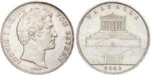 2 Thaler / 3.5 Gulden Kingdom of Bavaria (1806 - 1918) Silver Ludwig I of Bavaria (1786 – 1868)