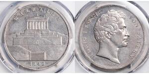 2 Thaler / 3.5 Gulden Kingdom of Bavaria (1806 - 1918) Silver Ludwig I of Bavaria (1786 – 1868)