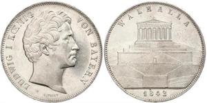 2 Thaler / 3.5 Gulden Kingdom of Bavaria (1806 - 1918) Silver Ludwig I of Bavaria (1786 – 1868)