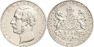 2 Thaler / 3.5 Gulden Kingdom of Hanover (1814 - 1866) Silver George V of Hanover (1819 - 1878)
