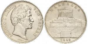 2 Thaler / 3.5 Gulden 巴伐利亞王國 (1806 - 1918) 銀 路德维希一世 (巴伐利亚)