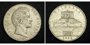 2 Thaler / 3.5 Gulden 巴伐利亞王國 (1806 - 1918) 銀 路德维希一世 (巴伐利亚)
