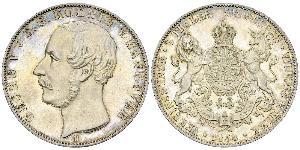 2 Thaler / 3.5 Gulden 汉诺威王国 (1814 - 1866) 銀 格奥尔格五世 (汉诺威) (1819 - 1878)