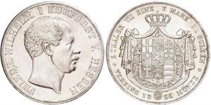 2 Thaler / 3½ Gulden Grand-duché de Hesse (1806 - 1918) Argent Frédéric-Guillaume Ier de Hesse (1802 - 1875)