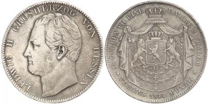 2 Thaler / 3½ Gulden Grand-duché de Hesse (1806 - 1918) Argent Louis II de Hesse
