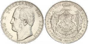 2 Thaler / 3½ Gulden Grand-duché de Hesse (1806 - 1918) Argent Louis II de Hesse
