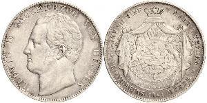 2 Thaler / 3½ Gulden Hesse-Darmstadt (1806 - 1918) Plata Luis II de Hesse-Darmstadt