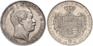 2 Thaler / 3½ Gulden Hesse-Darmstadt (1806 - 1918) Plata Federico Guillermo de Hesse-Kassel (1802 - 1875)