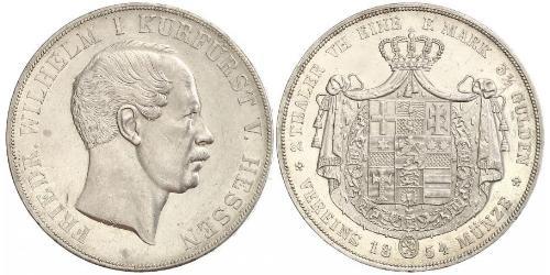 2 Thaler / 3½ Gulden Großherzogtum Hessen (1806 - 1918) Silber Friedrich Wilhelm I. (Hessen-Kassel) (1802 - 1875)